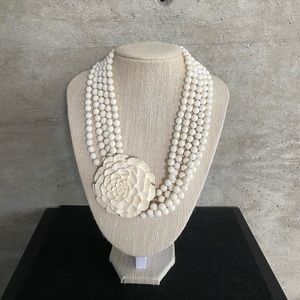 Vintage Rose Carving Necklace